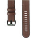 FixPremium - Kožený Řemínek pro Garmin (QuickFit 22mm), hnědá