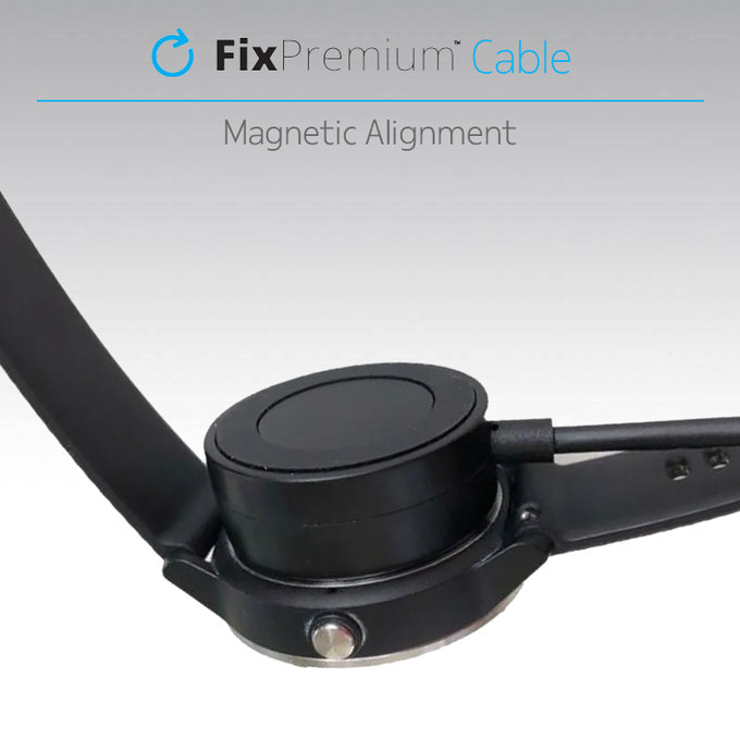 FixPremium - Nabíjecí Stanica pro Garmin Hodinky, černá
