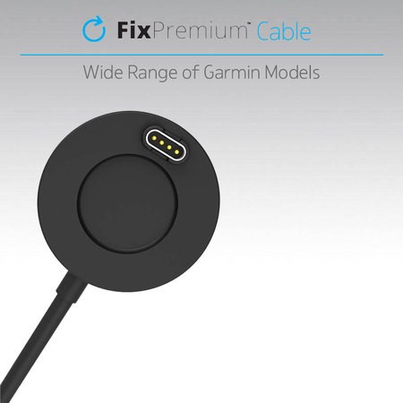FixPremium - Nabíjecí Stanica pro Garmin Hodinky, černá