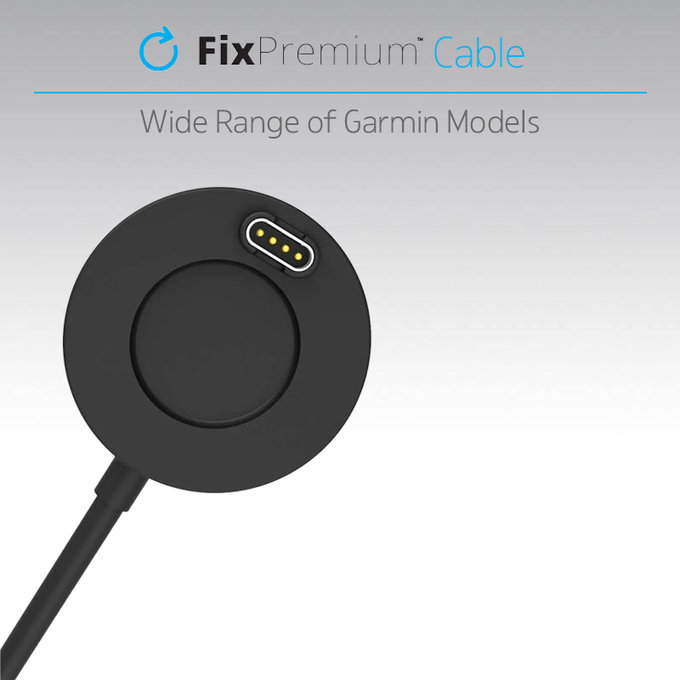FixPremium - Nabíjecí Stanica pro Garmin Hodinky, černá