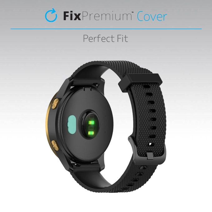 FixPremium - Krytka Nabíjecího Konektoru pro Garmin Hodinky, černá