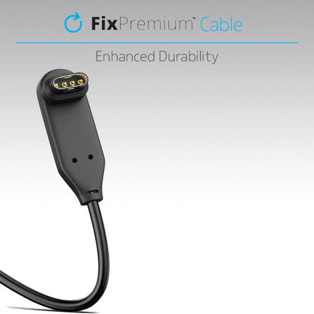FixPremium - 90° Kabel pro Garmin Hodinky, černá
