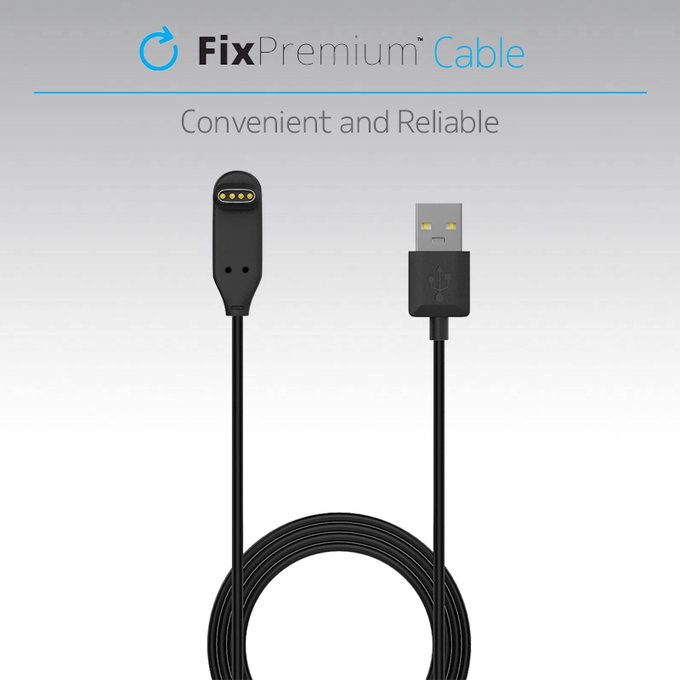 FixPremium - 90° Kabel pro Garmin Hodinky, černá