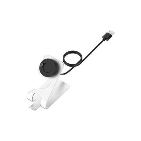 FixPremium - Nabíjecí Stojan pro Garmin Hodinky, stříbrná