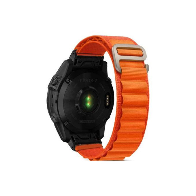 FixPremium - Řemínek Alpine Loop pro Garmin (QuickFit 26mm), oranžová