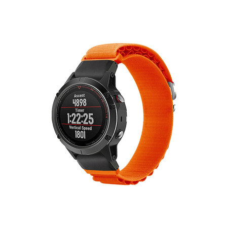 FixPremium - Řemínek Alpine Loop pro Garmin (QuickFit 26mm), oranžová