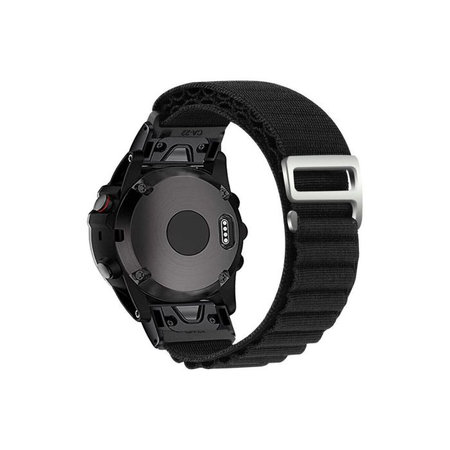 FixPremium - Řemínek Alpine Loop pro Garmin (QuickFit 26mm), černá