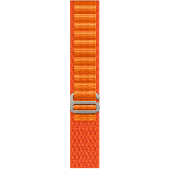 FixPremium - Řemínek Alpine Loop pro Apple Watch (42, 44, 45 a 49mm), oranžová