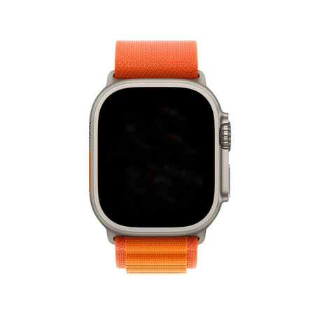 FixPremium - Řemínek Alpine Loop pro Apple Watch (42, 44, 45 a 49mm), oranžová