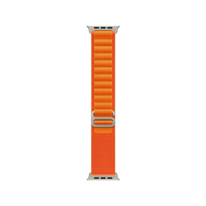 FixPremium - Řemínek Alpine Loop pro Apple Watch (38, 40 a 41mm), oranžová