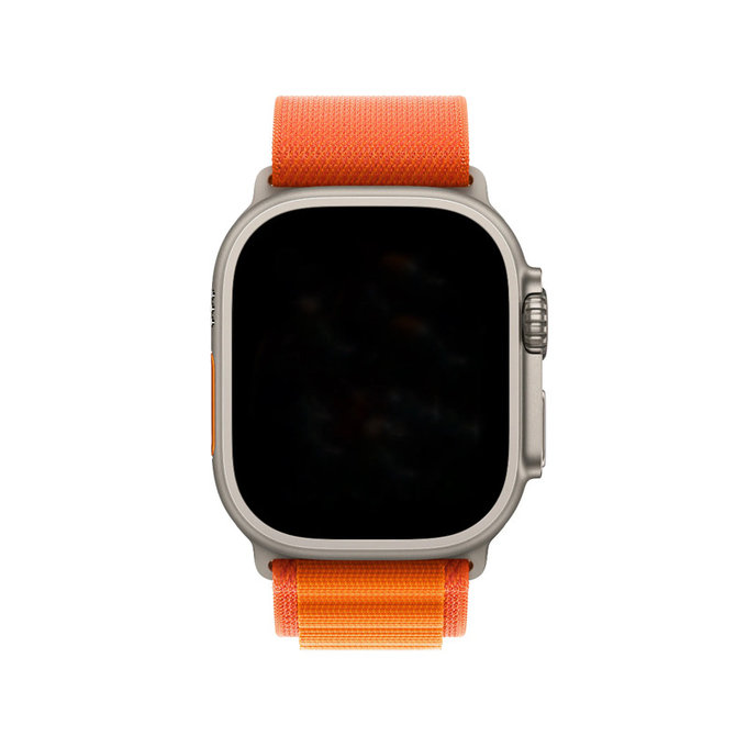 FixPremium - Řemínek Alpine Loop pro Apple Watch (38, 40 a 41mm), oranžová