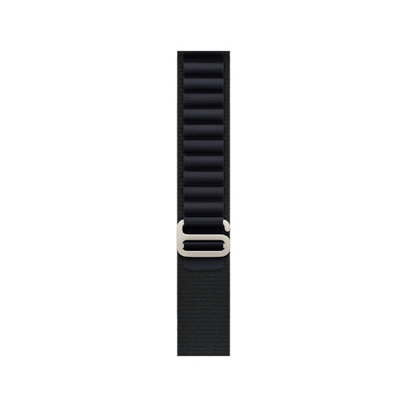 FixPremium - Řemínek Alpine Loop pro Apple Watch (42, 44, 45 a 49mm), černá
