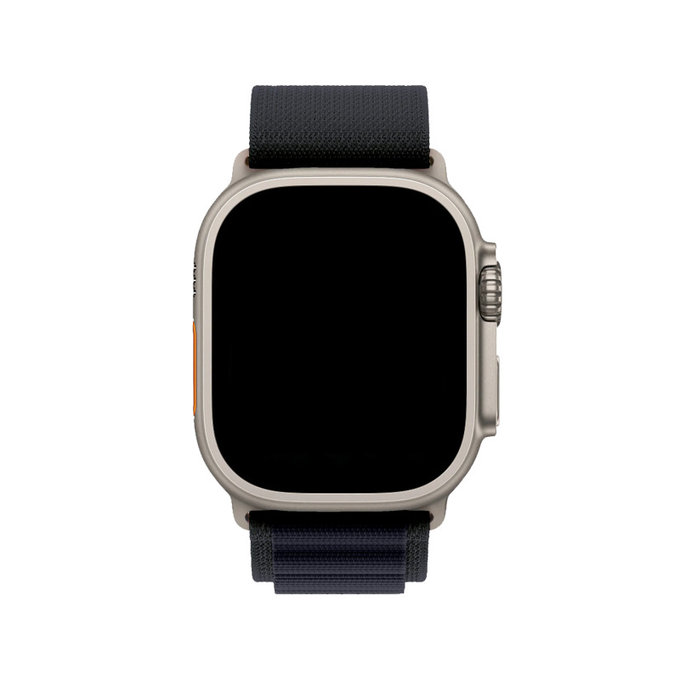 FixPremium - Řemínek Alpine Loop pro Apple Watch (42, 44, 45 a 49mm), černá