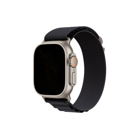 FixPremium - Řemínek Alpine Loop pro Apple Watch (38, 40 a 41mm), černá
