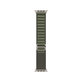 FixPremium - Řemínek Alpine Loop pro Apple Watch (42, 44, 45 a 49mm), zelená