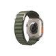 FixPremium - Řemínek Alpine Loop pro Apple Watch (42, 44, 45 a 49mm), zelená