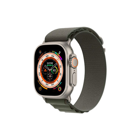 FixPremium - Řemínek Alpine Loop pro Apple Watch (38, 40 a 41mm), zelená