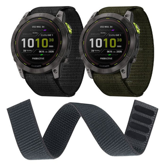 FixPremium - Nylonový Řemínek pro Garmin (26mm), šedá