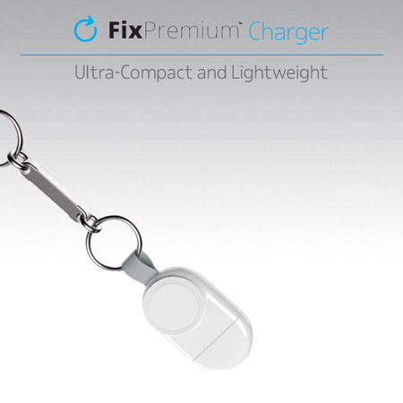 FixPremium - Cestovní USB Nabíječka pro Apple Watch, bílá
