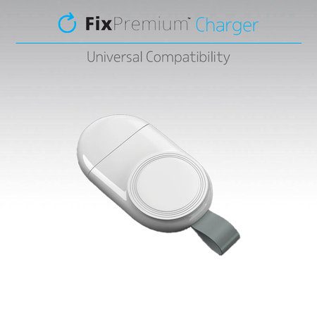 FixPremium - Cestovní USB Nabíječka pro Apple Watch, bílá