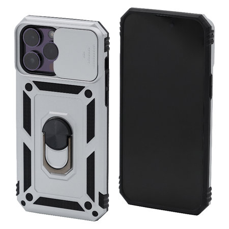 FixPremium - Pouzdro CamShield pro iPhone 13 Pro Max, bílá