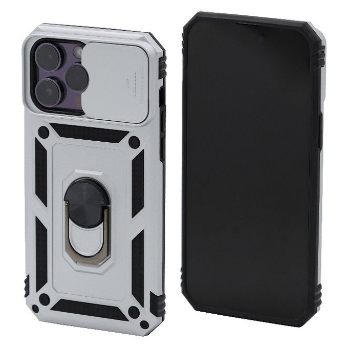 FixPremium - Pouzdro CamShield pro iPhone 13 Pro Max, bílá