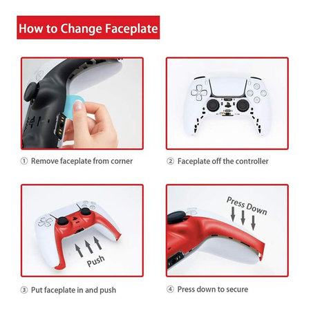 FixPremium - Dekorativní krytka pro PS5 DualSense, růžová