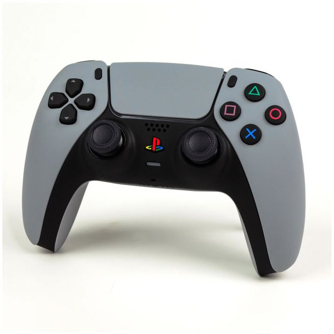 FixPremium - Retro Home Button pro PS5 DualSense, bílá