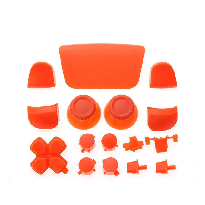 FixPremium - Dekorativní prvky pro PS5 DualSense, oranžová