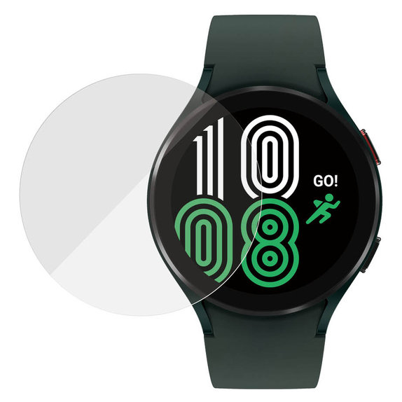 Tvrzené sklo Flat Glass AB pro Samsung Galaxy Watch4 44 mm, Čirá, PanzerGlass
