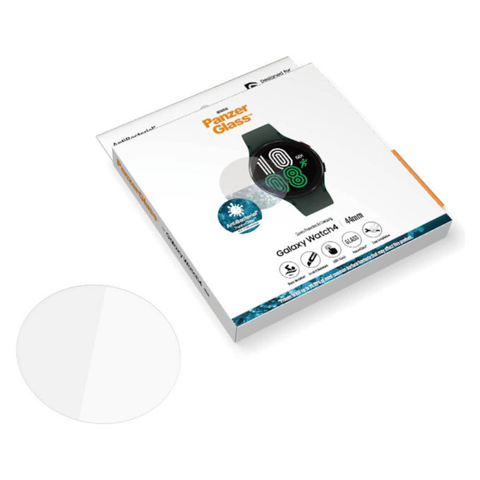 Tvrzené sklo Flat Glass AB pro Samsung Galaxy Watch4 44 mm, Čirá, PanzerGlass