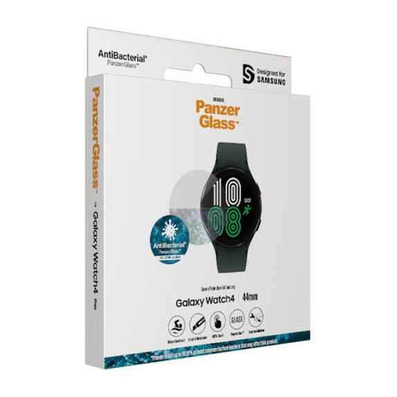 Tvrzené sklo Flat Glass AB pro Samsung Galaxy Watch4 44 mm, Čirá, PanzerGlass