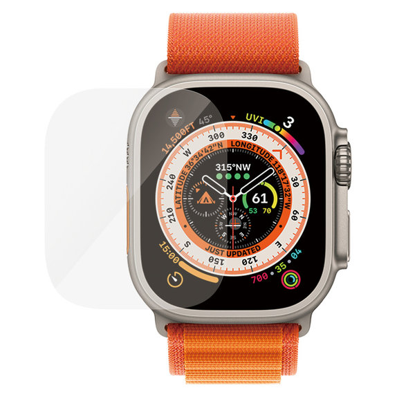 Tvrzené sklo AB pro Apple Watch Ultra 2/Ultra, Čirá, PanzerGlass
