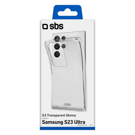 SBS - Pouzdro Skinny pro Samsung Galaxy S23 Ultra, transparentná