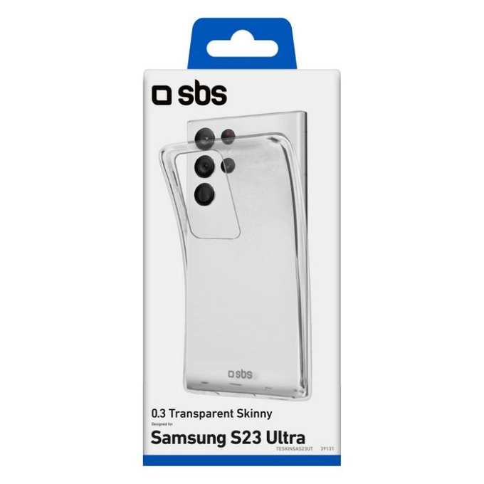 SBS - Pouzdro Skinny pro Samsung Galaxy S23 Ultra, transparentná