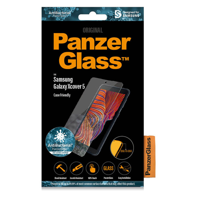 Tvrzené sklo Case Friendly AB pro Samsung Galaxy Xcover 5, Čirá, PanzerGlass