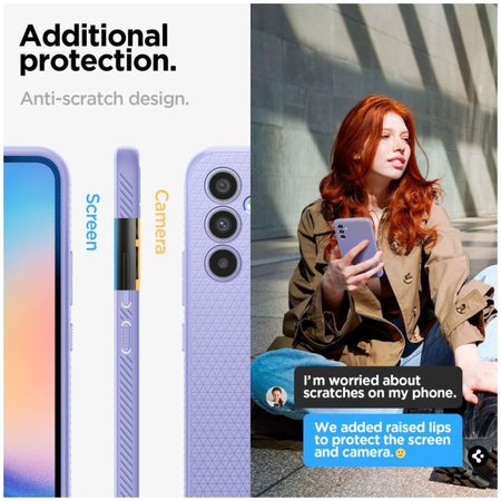 Spigen - Pouzdro Liquid Air pro Samsung Galaxy A34 5G, awesome violet