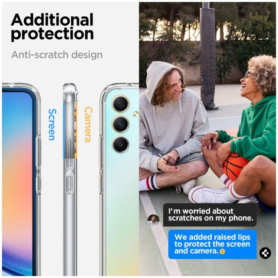 Spigen - Pouzdro Ultra Hybrid pro Samsung Galaxy A34 5G, crystal clear