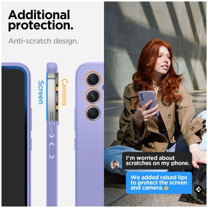 Spigen - Pouzdro Liquid Air pro Samsung Galaxy A54 5G, awesome violet