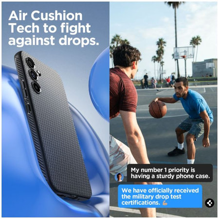 Spigen - Pouzdro Liquid Air pro Samsung Galaxy A54 5G, matte black