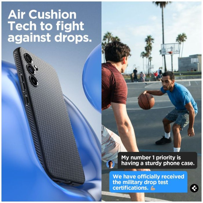 Spigen - Pouzdro Liquid Air pro Samsung Galaxy A54 5G, matte black