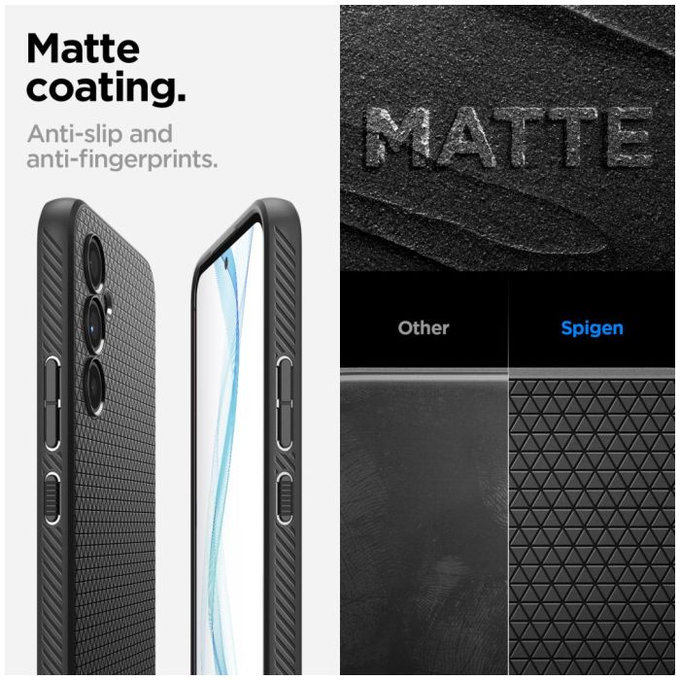 Spigen - Pouzdro Liquid Air pro Samsung Galaxy A54 5G, matte black