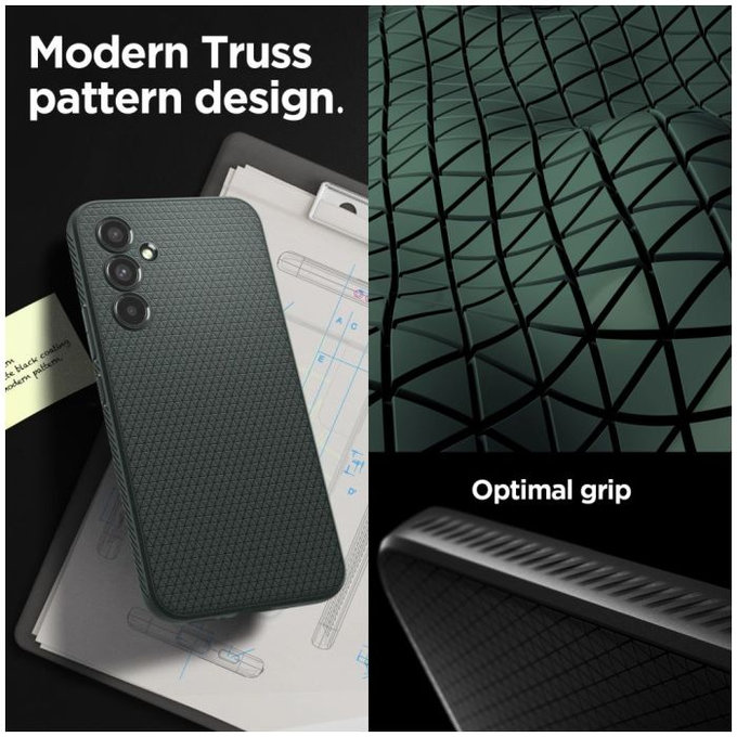 Spigen - Pouzdro Liquid Air pro Samsung Galaxy A54 5G, abyss green