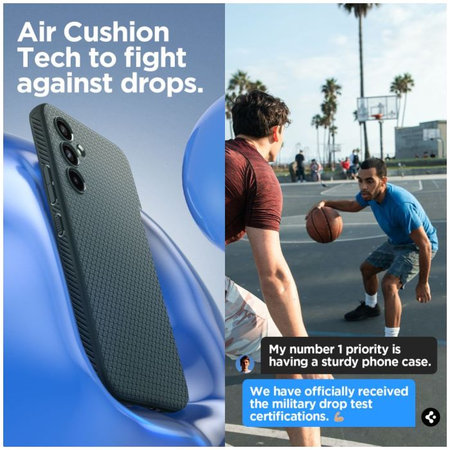 Spigen - Pouzdro Liquid Air pro Samsung Galaxy A54 5G, abyss green