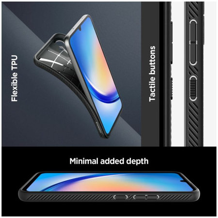 Spigen - Pouzdro Liquid Air pro Samsung Galaxy A34 5G, matte black