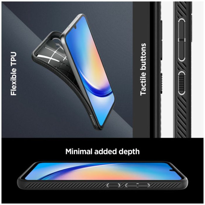 Spigen - Pouzdro Liquid Air pro Samsung Galaxy A34 5G, matte black