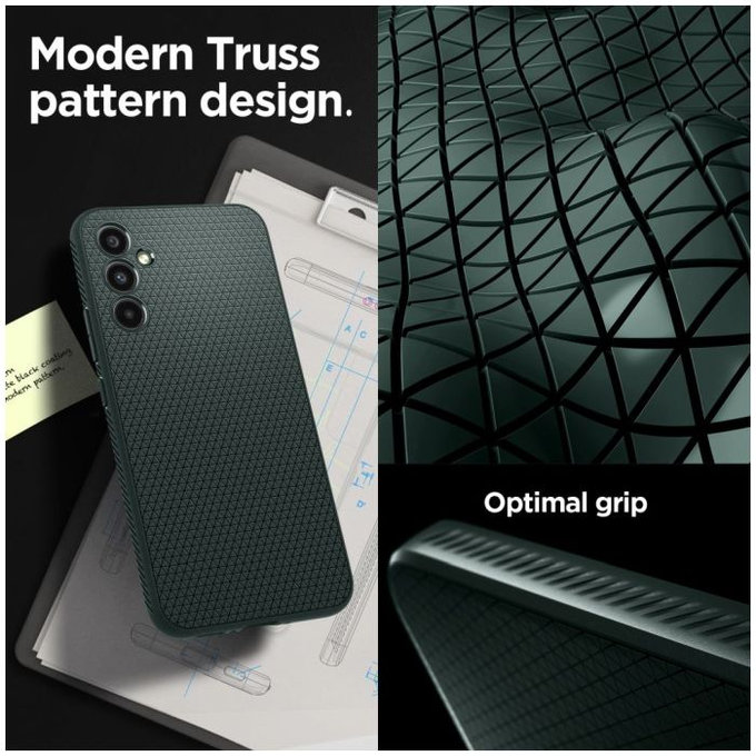 Spigen - Pouzdro Liquid Air pro Samsung Galaxy A34 5G, abyss green