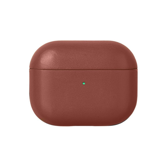 FixPremium - Kožené Pouzdro pro AirPods 3, hnědá
