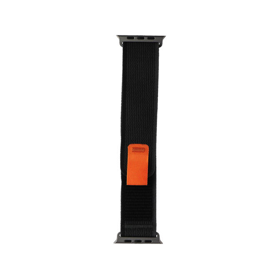 FixPremium - Řemínek Trail Loop pro Apple Watch (42, 44, 45 a 49mm), černá