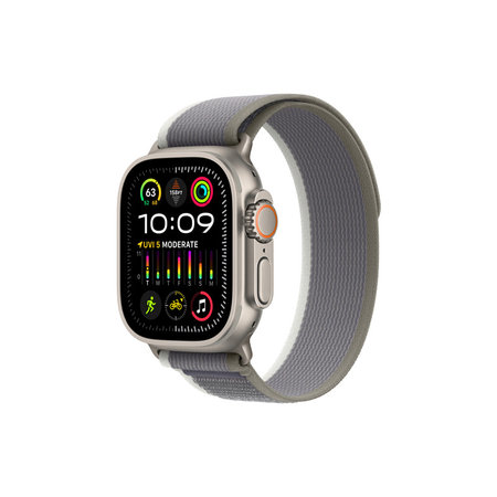 FixPremium - Řemínek Trail Loop pro Apple Watch (42, 44, 45 a 49mm), šedá